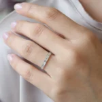 925 Silver Baguette Diamond Ring - Image 4