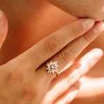 925 Silver Ballerina Baguette Diamond Cluster Ring - Image 7