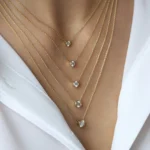 925 Silver Diamond Solitaire Necklace - Image 8