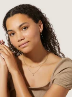 925 Silver Diamond Pear Pendant Set Birthday Gift - Image 3