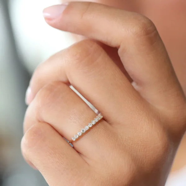 925 Silver Diamond Wedding Ring