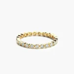 925 Silver Round Cut Diamond Eternity Ring - Image 3