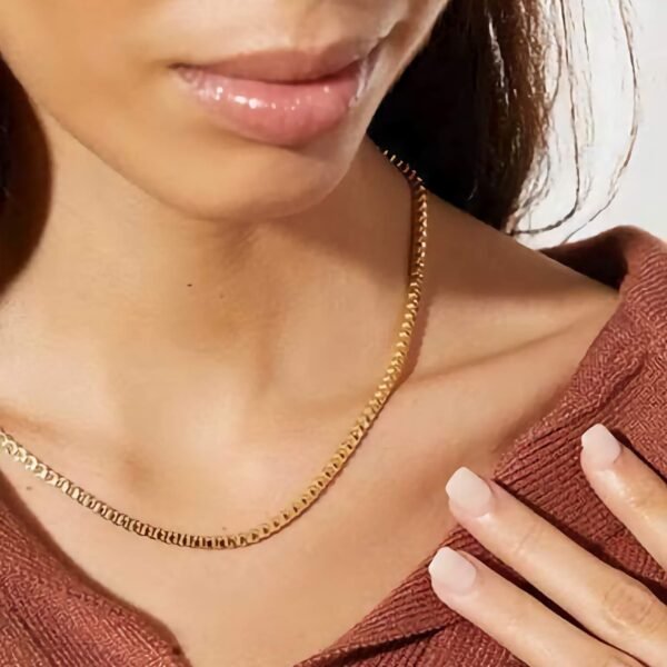 925 Sterling Silver Box Chain Necklace