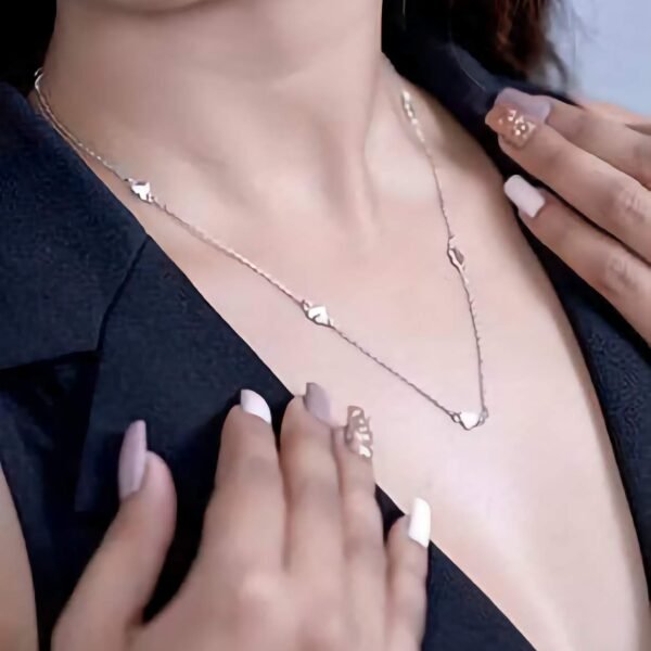 925 Silver Heart Chain Necklace