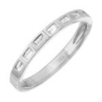 925 Silver Segment Baguette Band - Image 2