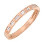 925 Silver Segment Baguette Band - Image 3