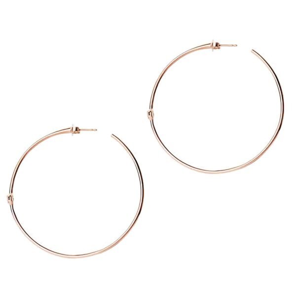 925 Silver Rosette Hoops