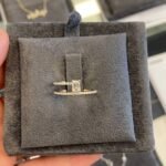 925 Silver Diamond Half Band Pave Ring - Image 3